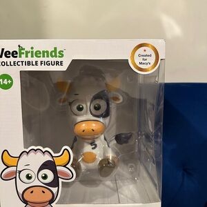 FRIENDS WeeFriends Cow Figure - Black, White, and Orange